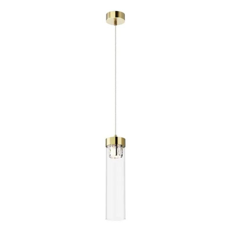 Zlevněný Zuma Line - Křišťálový lustr na lanku 1xG9/28W/230V mosaz