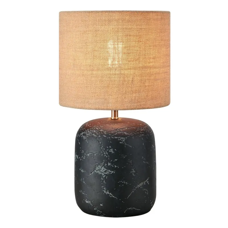 Sleva Markslöjd 108684 - Stolní lampa MONTAGNA 1xE14/40W/230V 45 cm béžová/černá