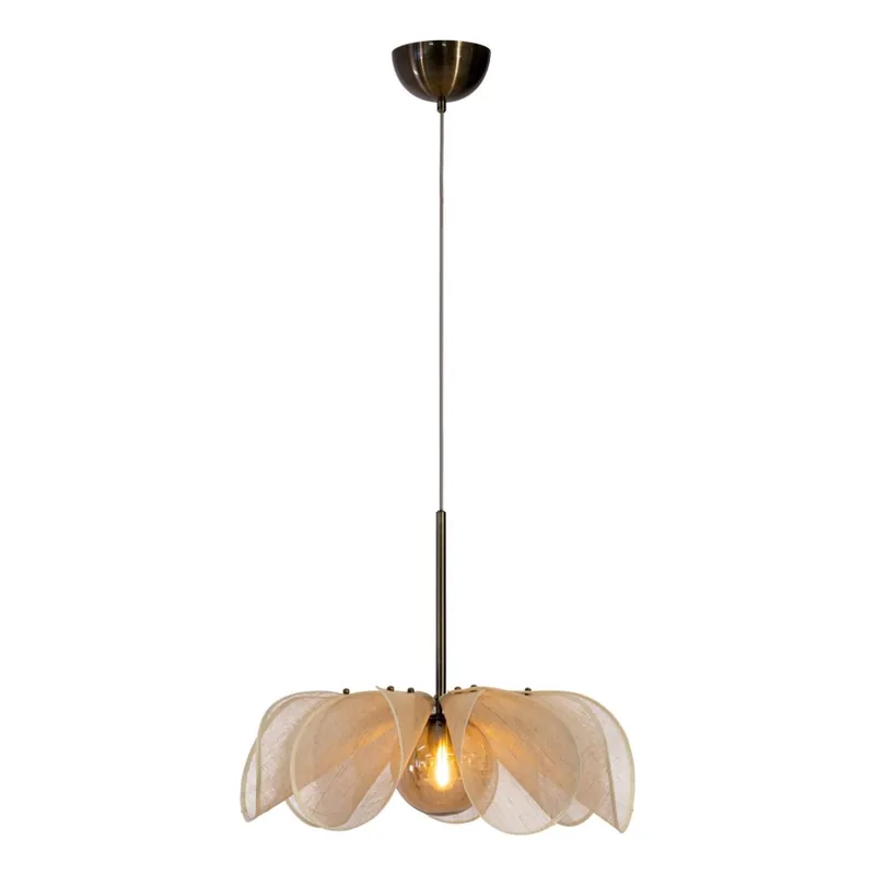 Horká Nabídka Markslöjd 108659 - Lustr na lanku STYRKA 1xE27/40W/230V pr. 63 cm béžová