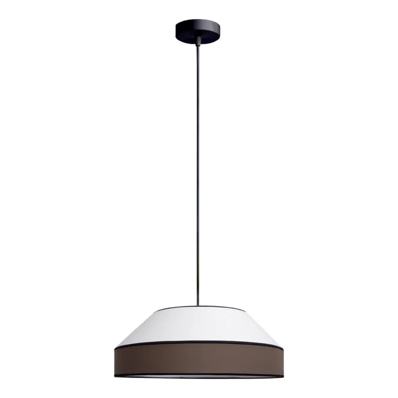 Aktuální Lustr na lanku MANISO 1xE27/60W/230V pr. 45 cm bílá/hnědá