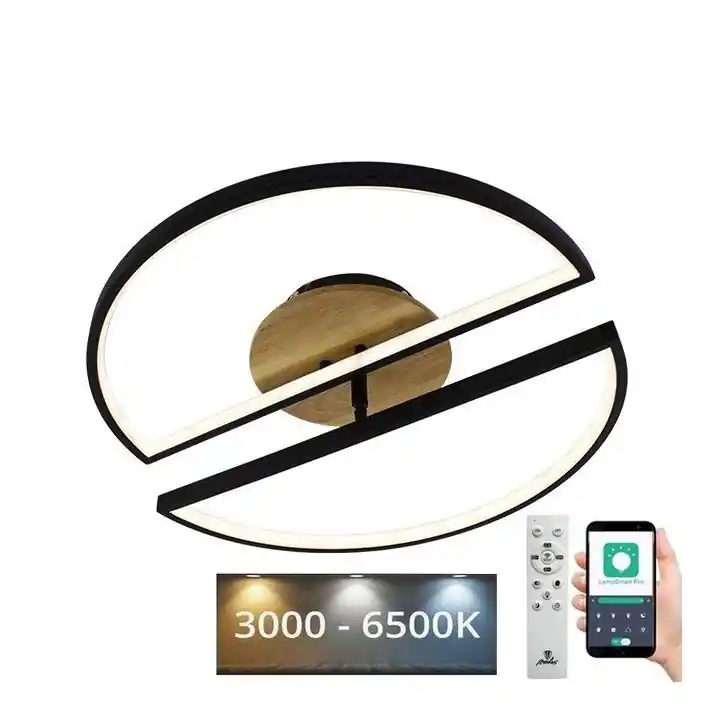 LED Stmívatelné stropní svítidlo LED/75W/230V 3000-6500K buk + dálkové ovládání Autentický