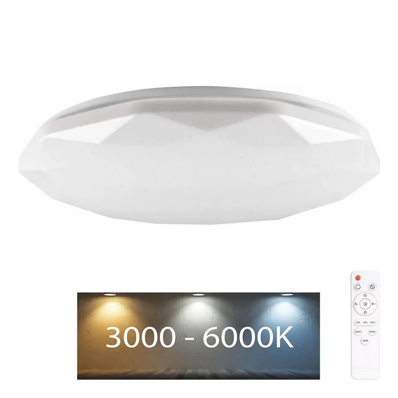 Nová Kolekce LED Stmívatelné koupelnové svítidlo GALAXY LED/72W/230V pr. 49 cm 3000-6000K IP44 + dálkové ovládání