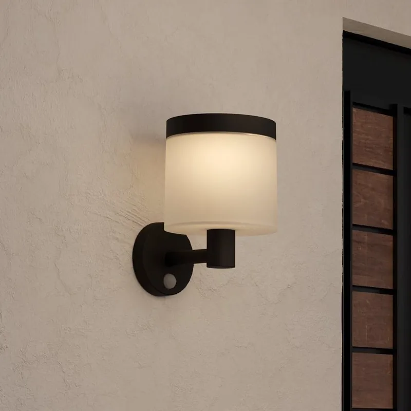 Eglo - LED Solární nástěnné svítidlo se senzorem LED/7,5W/3,7V 2200 mAh IP44 Zlevněný
