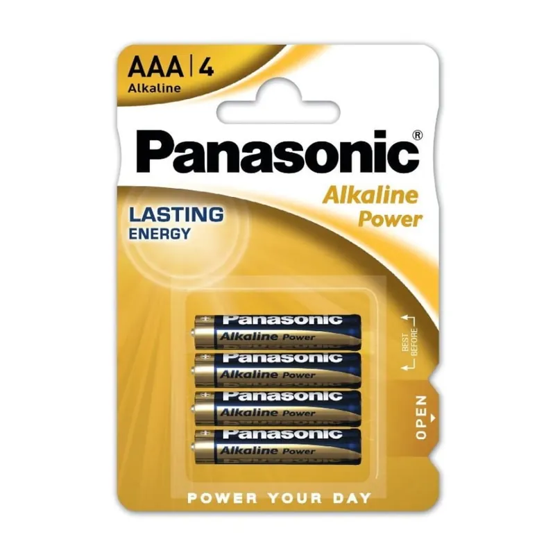 Nejprodávanější Panasonic - 4 ks Alkalická baterie AAA/LR03
