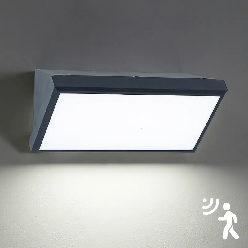 Autentický Brilagi - LED Venkovní nástěnné svítidlo se senzorem TRIANGLE LED/20W/230V antracit IP65