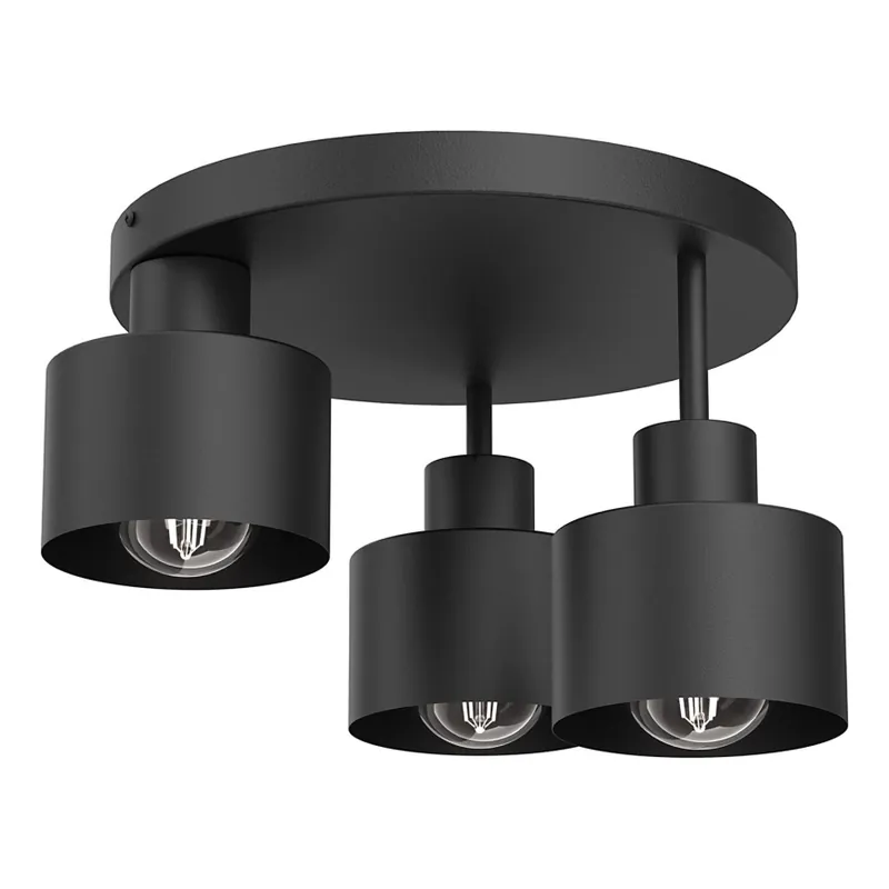 Stropní svítidlo PARKLA 3xE27/15W/230V černá Značkový