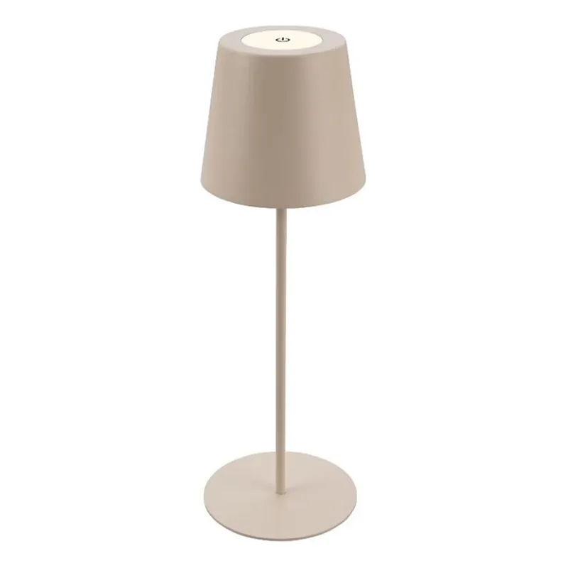 Vrácení Zdarma Briloner 7508011 - LED Stmívatelná nabíjecí venkovní stolní lampa 2v1 LED/2,5W/5V IP44 1200 mAh béžová