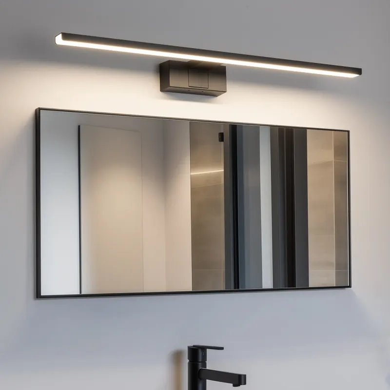 Poslední Šance Aigostar - LED Koupelnové osvětlení zrcadla LED/12W/230V 4000K 60 cm IP44 černá