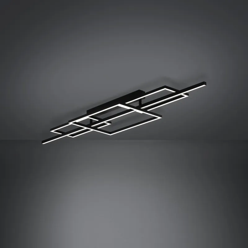Výprodej Eglo - LED Stmívatelný přisazený lustr LED/34,5W/230V 3000K černá