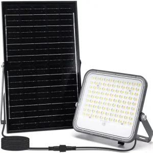 Aigostar - LED Stmívatelný solární reflektor LED/150W/3,4V 3000/4000/6500K IP66 12000 mAh + dálkové ovládání Ověřený