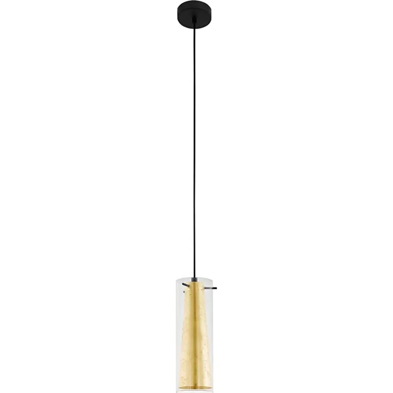 Značkový Eglo 79342 - Lustr na lanku PINTO GOLD 1xE27/40W/230V zlatá