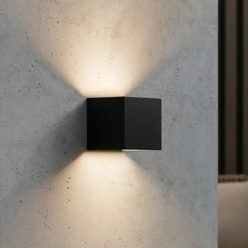 Super Cena Ideal Lux - LED Venkovní nástěnné svítidlo ATOM LED/12W/230V CRI 90 IP54 černá