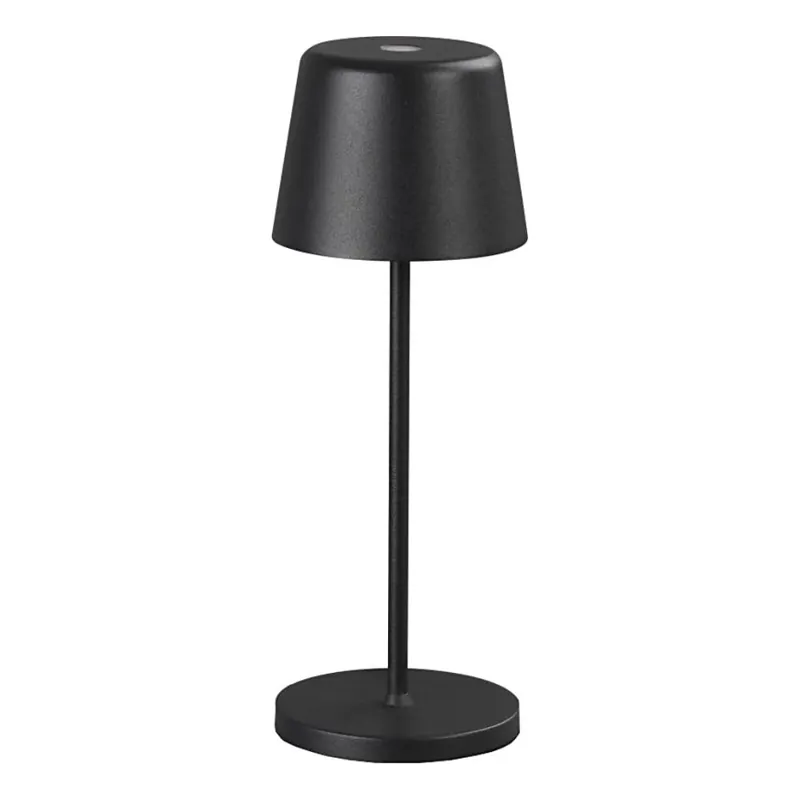 Nová Kolekce Ideal Lux - LED Stmívatelná dotyková venkovní stolní lampa CUTE LED/2,5W/3,7V USB 2200-2700K IP65 černá