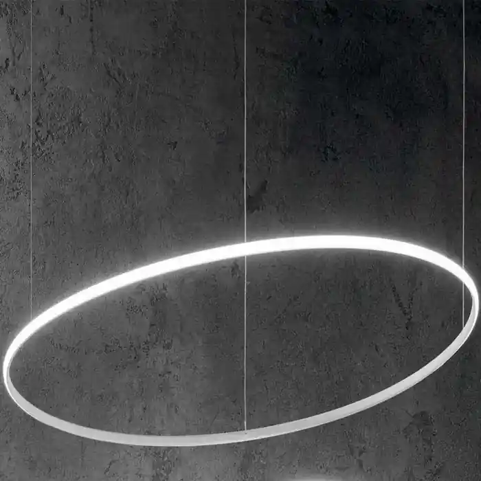 Akční Cena Ideal Lux - LED Lustr na lanku HULAHOOP LED/28W/230V 3000K pr. 61 cm CRI 90 bílá