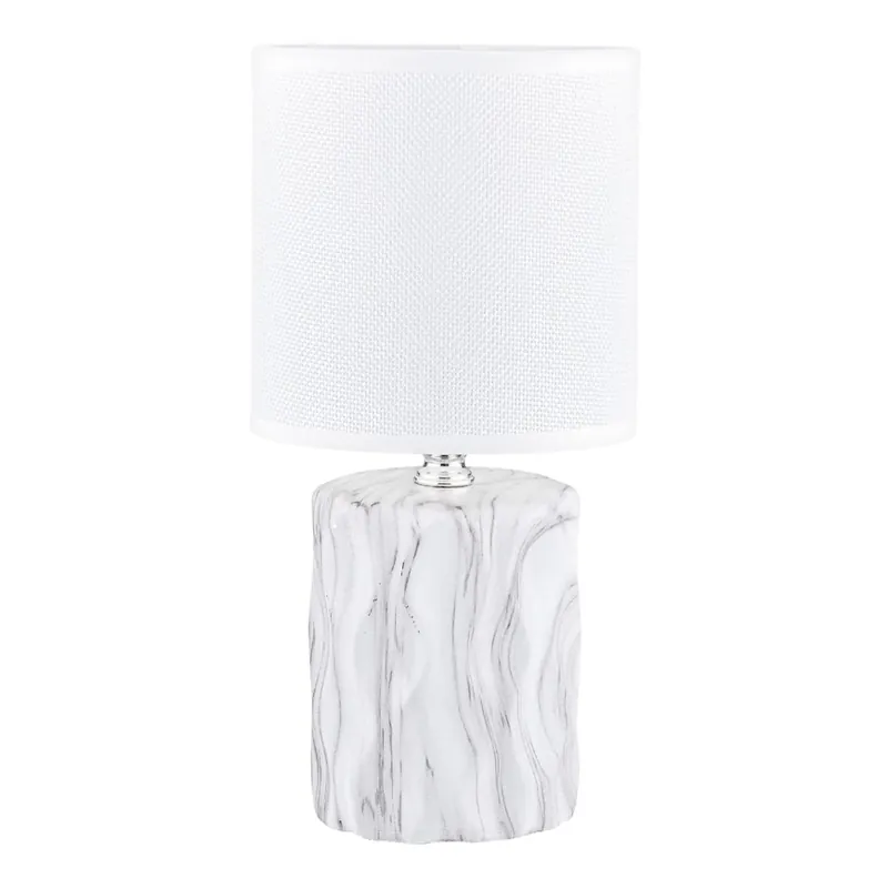Zuma Line - Stolní lampa 1xE14/40W/230V bílá/dekor mramoru Výhodná Nabídka