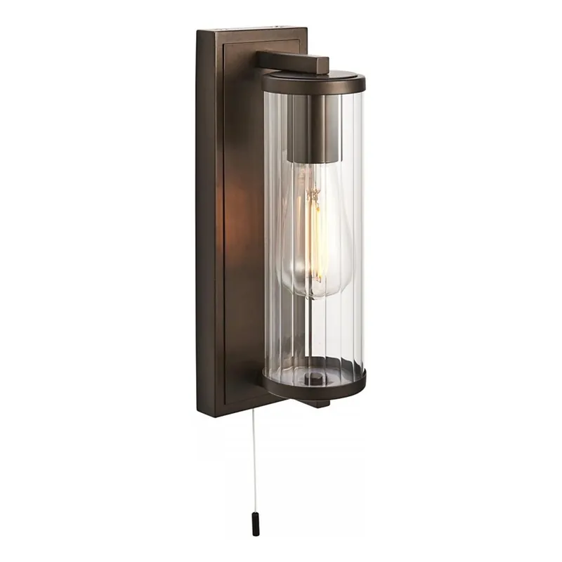 Akce Endon 94077 - Koupelnové nástěnné svítidlo TAYLOR 1xE27/10W/230V IP44 hnědá
