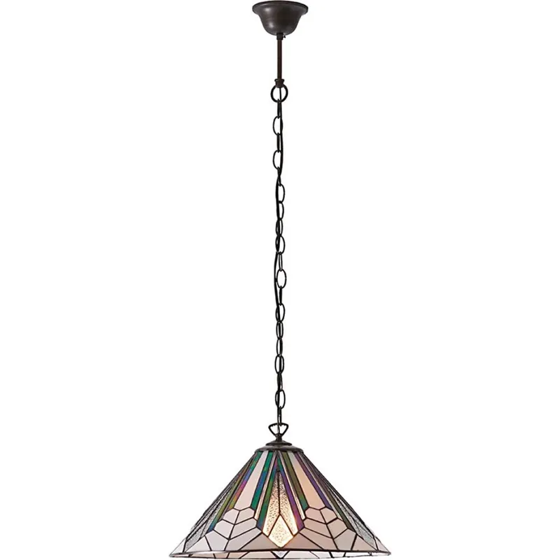 Jen Po Omezenou Doba Endon 63937 - Lustr na řetězu Tiffany ASTORIA 1xE27/60W/230V pr. 40 cm