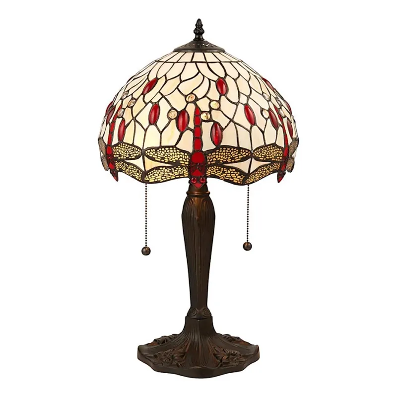 Objednat Nyní Endon 64086 - Stolní lampa Tiffany DRAGONFLY 2xE27/60W/230V pr. 30 cm