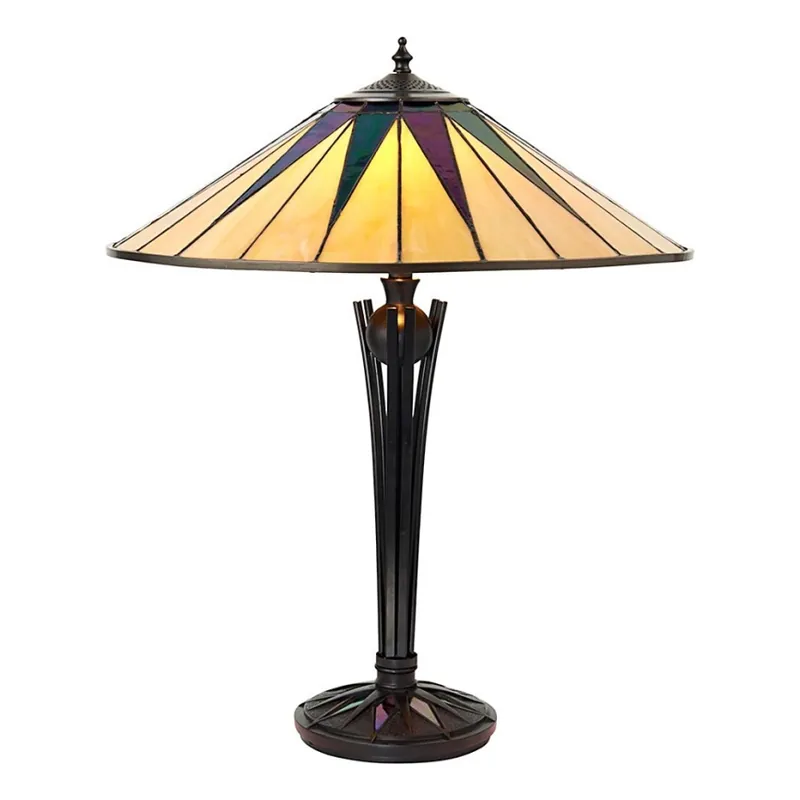 Endon 64045 - Stolní lampa Tiffany DARK STAR 2xE27/60W/230V pr. 49 cm Expresní Doručení