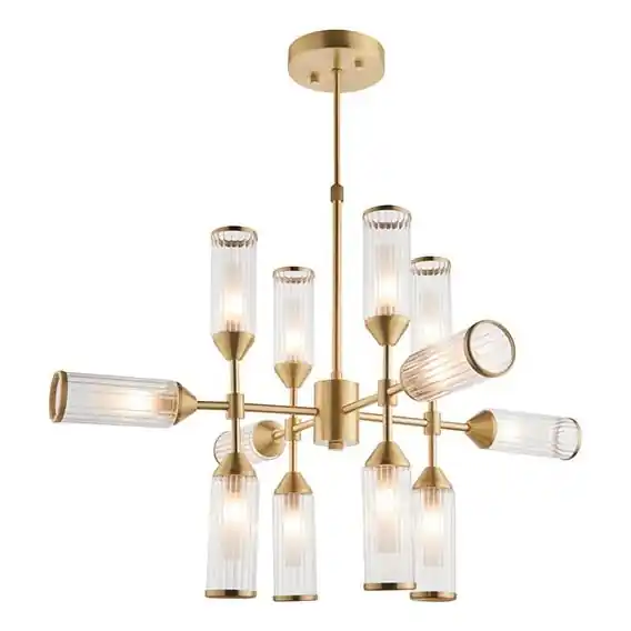 Horká Nabídka Endon 92214 - Lustr na tyči TOUR 12xG9/3W/230V mosaz