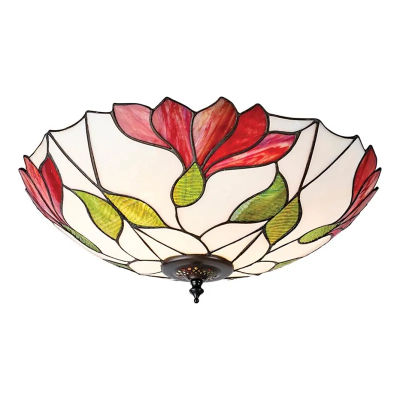 Objednat Nyní Endon 63960 - Stropní svítidlo Tiffany BOTANICA 2xE27/60W/230V pr. 45 cm
