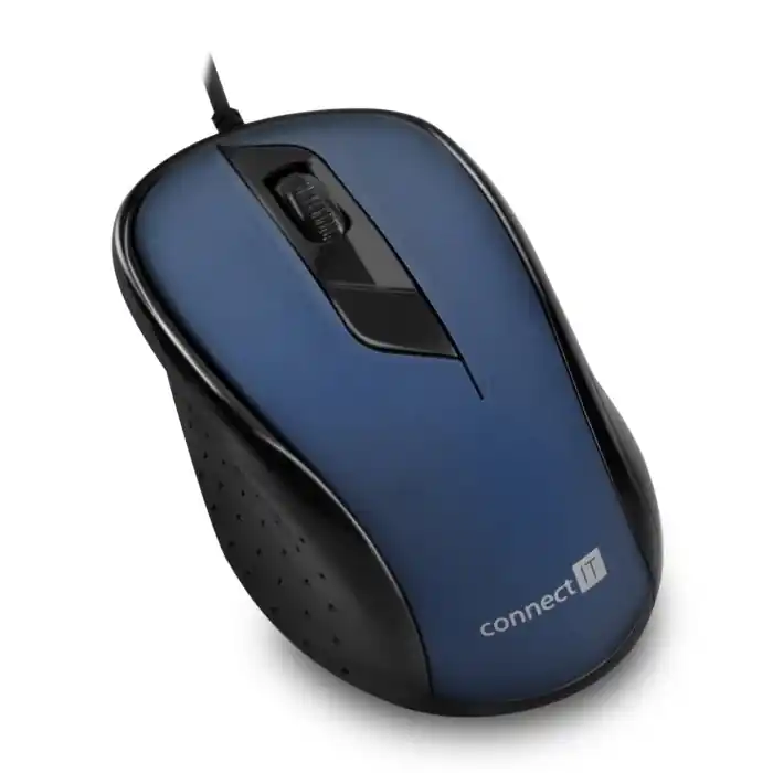 CONNECT IT CMO-1200-BL - Drátová myš 1000 DPI černá/modrá Horká Nabídka