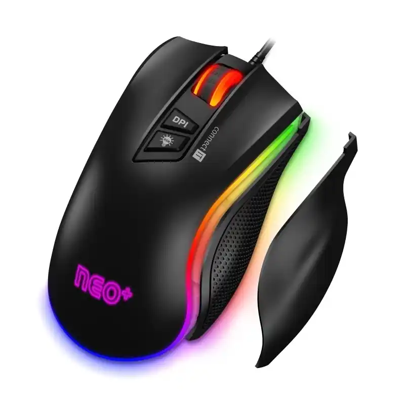 Akce CONNECT IT CMO-3591-BK - LED RGB Drátová herní myš 500-7200 DPI černá