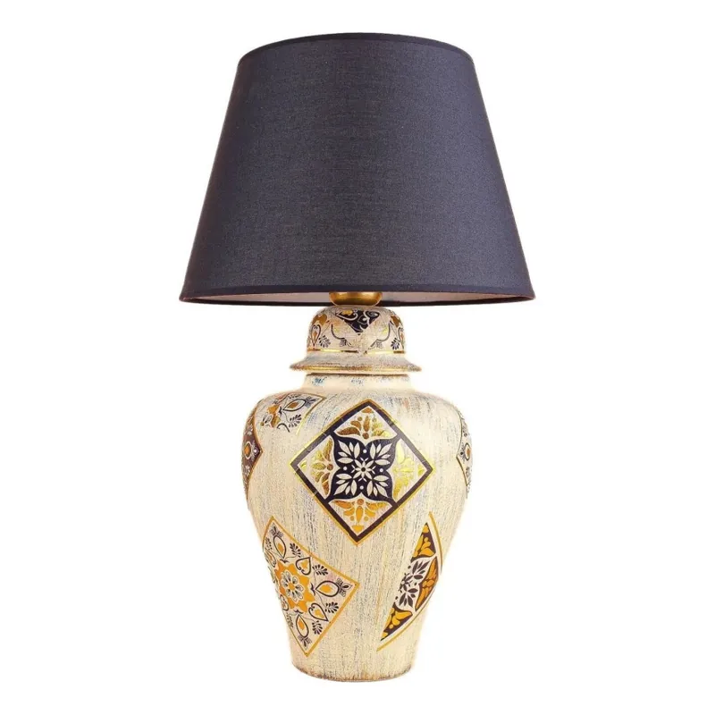 Víkendová Akce Stolní lampa RAMZES 1xE27/40W/230V modrá/béžová