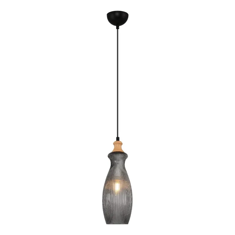 Top Prodej Lustr na lanku BOTTLE 1xE14/4W/230V kouřová