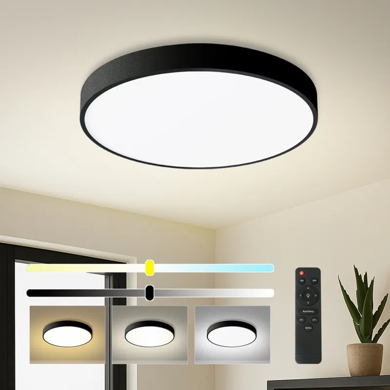 Novinka Brilagi - LED Stmívatelné stropní svítidlo POOL LED/60W/230V 3000-6000K pr. 60 cm černá + dálkové ovládání