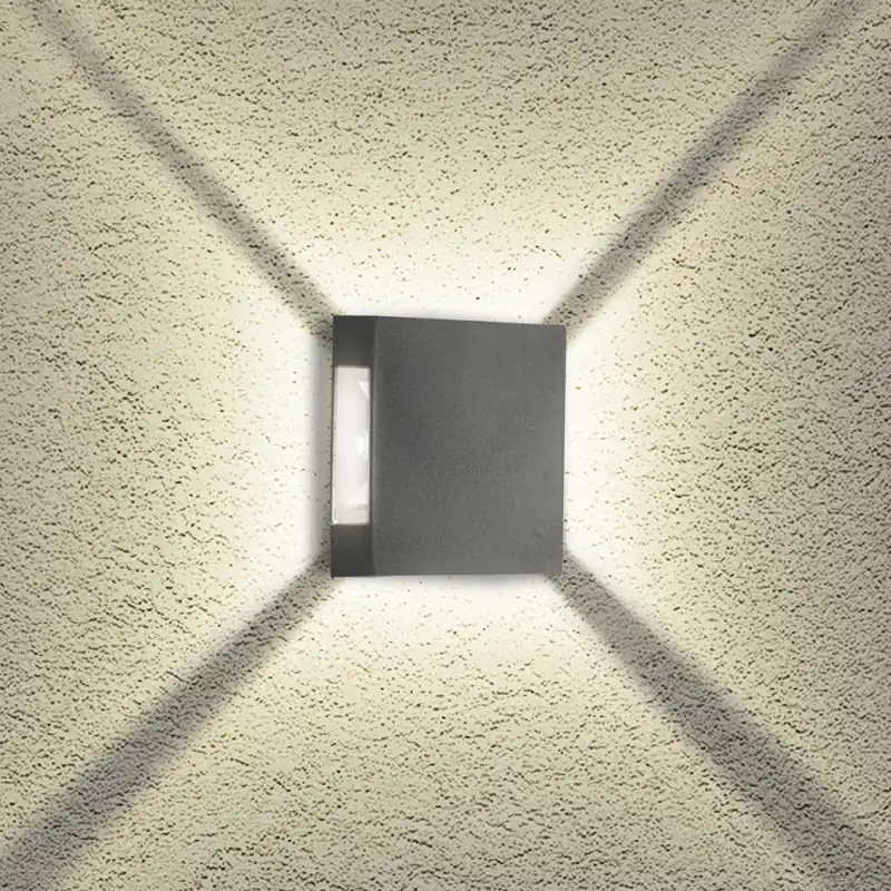 Brilagi - LED Venkovní nástěnné svítidlo QUADRAY LED/4W/230V antracit IP65 Expresní Doručení
