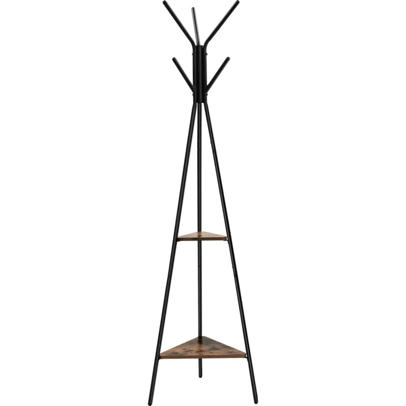 Omezená Nabídka Stojanový věšák LINEA 50x179x50 cm černá/hnědá