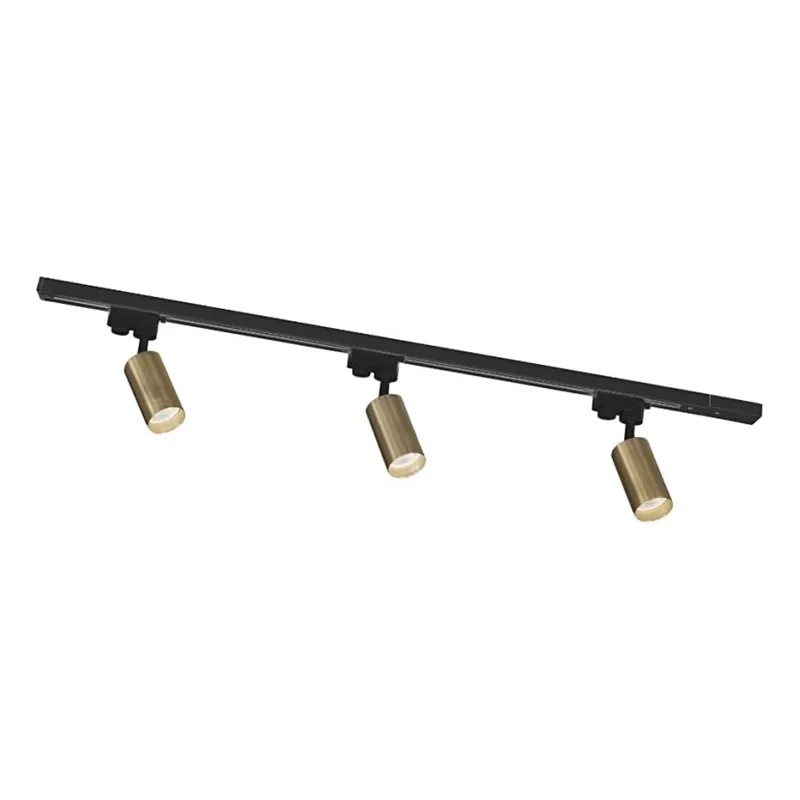 Zuma Line - Bodové svítidlo v lištovém systému 3xGU10/35W/230V černá/zlatá Tovární Cena