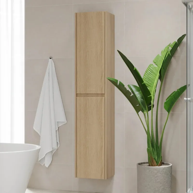 Vrácení Zdarma Koupelnová skříňka MOLDE 35x174x32 cm dub
