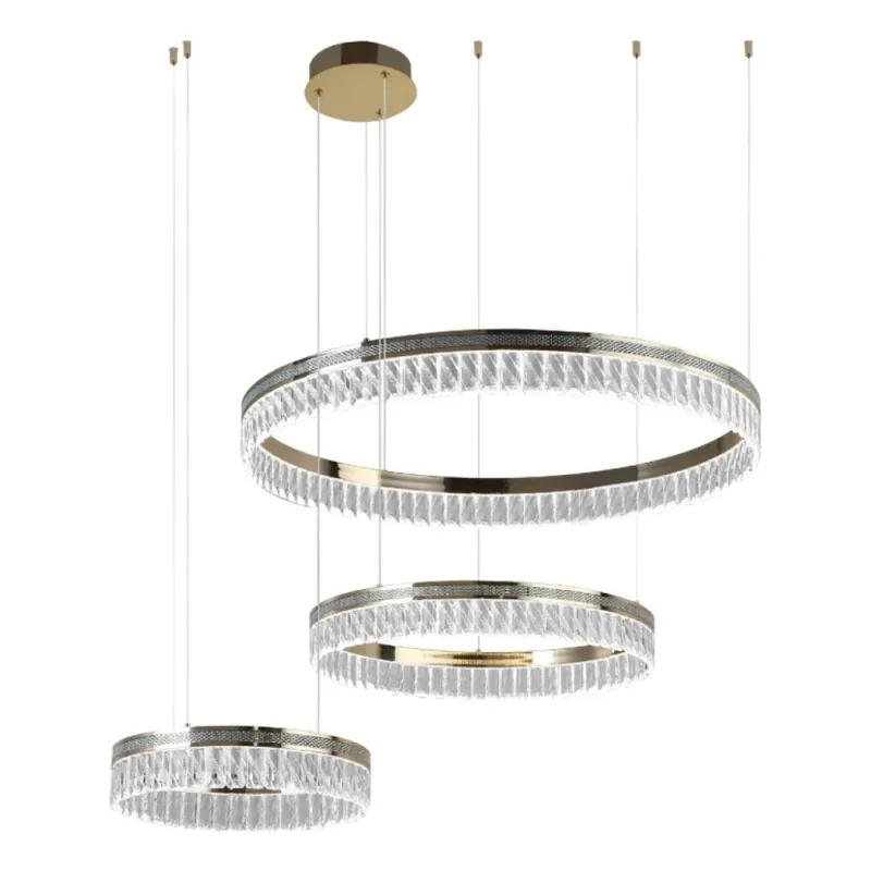 Odeslání Ihned LED Stmívatelný křišťálový lustr na lanku THALIA LED/120W/230V 3000-6000K + dálkové ovládání