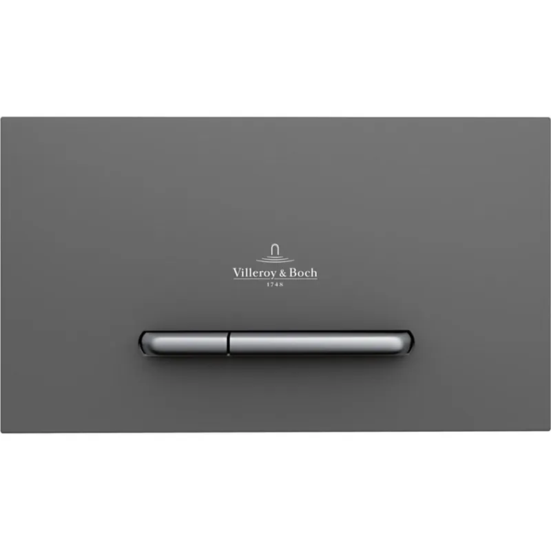 Značkový Villeroy & Boch 922169D8 - Splachovací tlačítko VICONNECT antracit/matný chrom