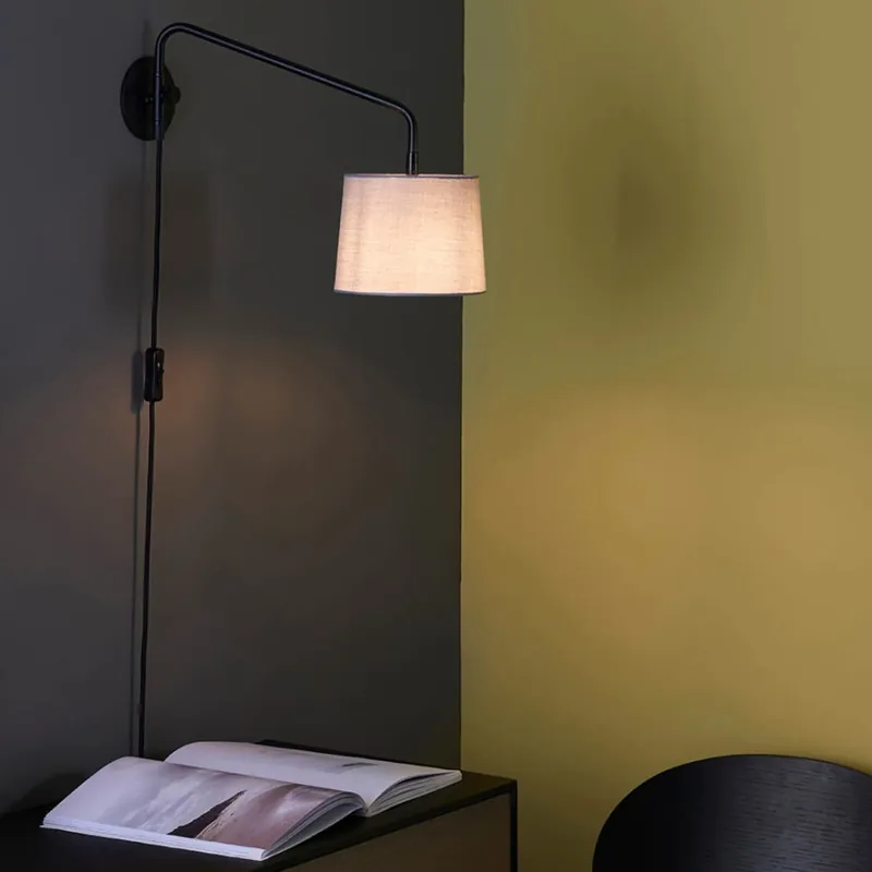 Značkový Endon 79500 - Nástěnná lampa CARLSON 1xE14/40W/230V šedá/černá