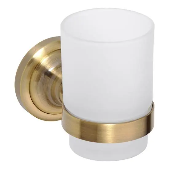 Cenový Hit Držák kartáčků 7x9,5 cm bronzová