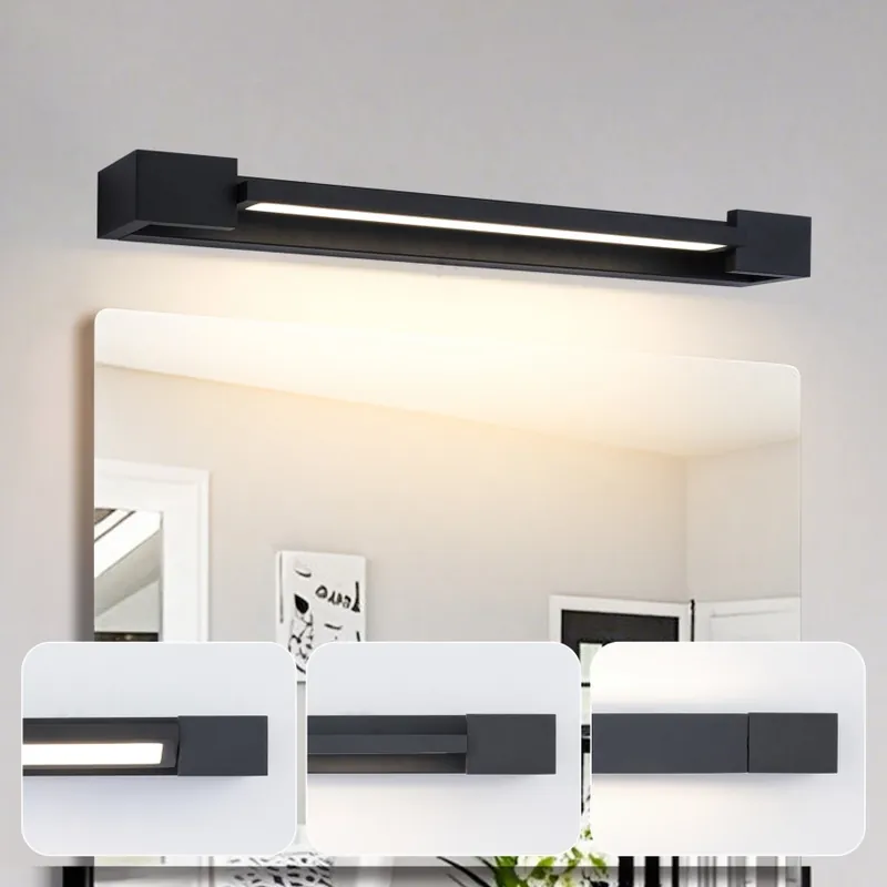 Akce Brilagi - LED Koupelnové osvětlení zrcadla AQUA LINE LED/12W/230V 45 cm IP44 černá CRI 90