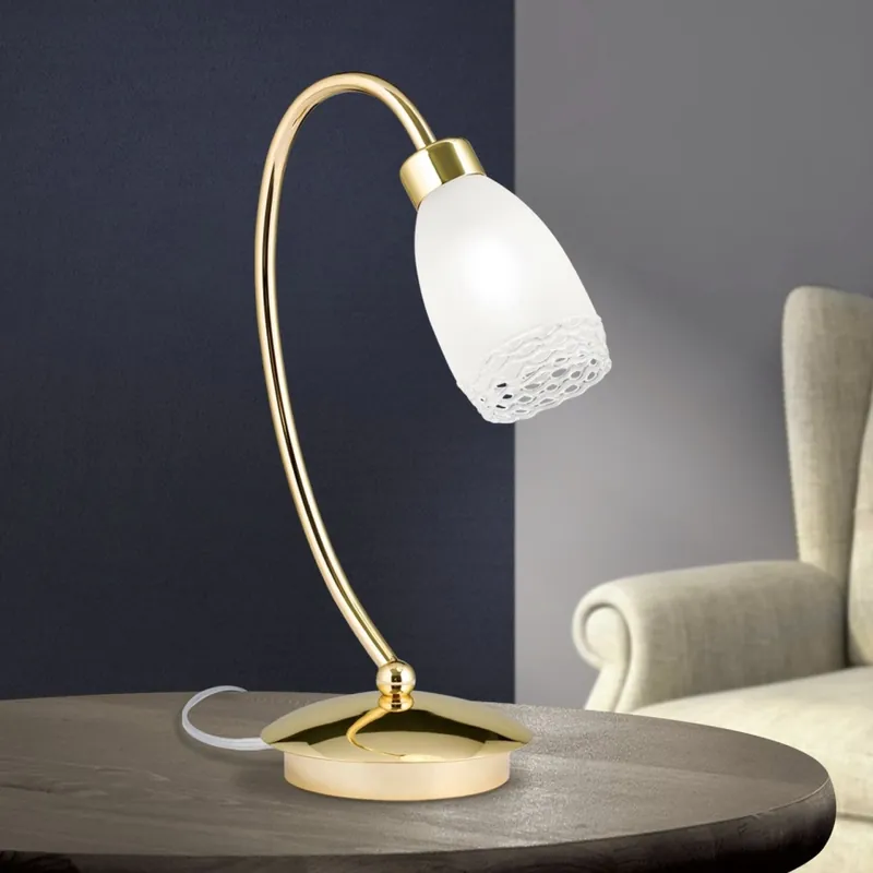 Stolní lampa CARLA 1xG9/28W/230V zlatá Originální
