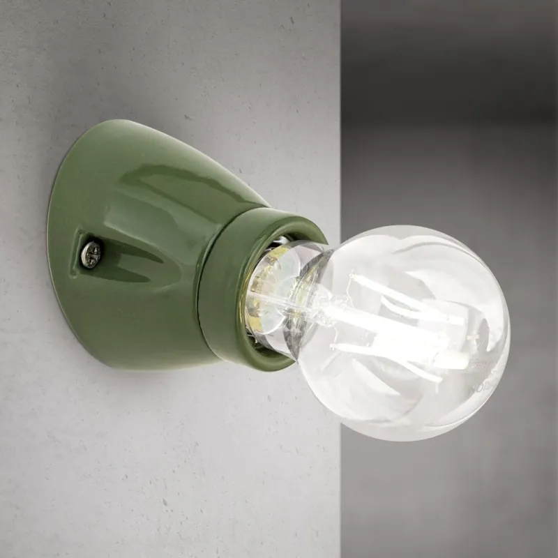 Ihned K Objednání Nástěnné svítidlo FROST 1xE27/60W/230V zelená