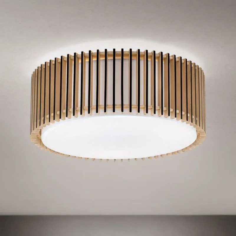 Stropní svítidlo TARTA 3xE27/40W/230V pr. 40 cm béžová Cenová Bomba