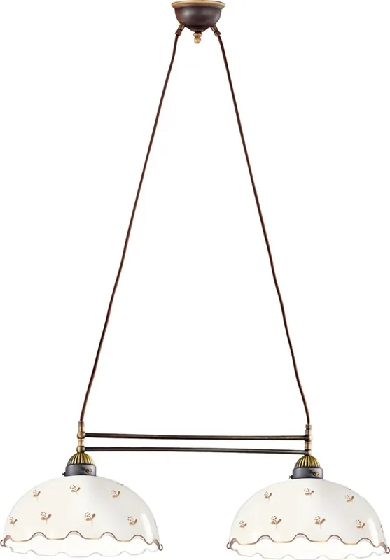 Značkový Kolarz 731.82.161 - Lustr na lanku NONNA 2xE27/75W/230V květiny rose gold