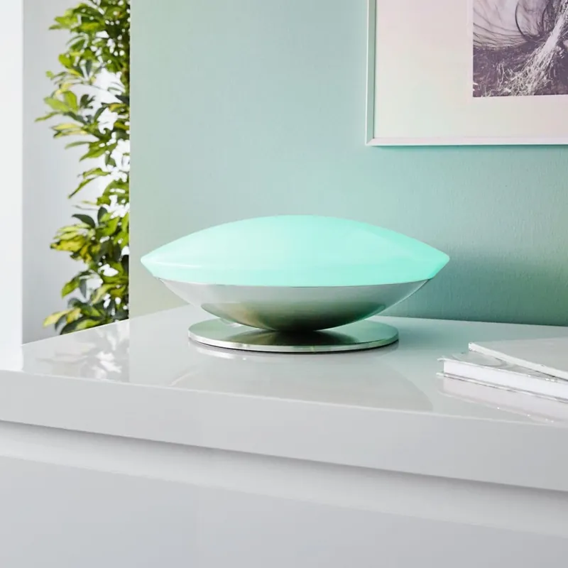 Speciální Cena Eglo 33324 - LED RGBW Stmívatelná stolní lampa FRATTINA-C LED/18W/230V matný chrom