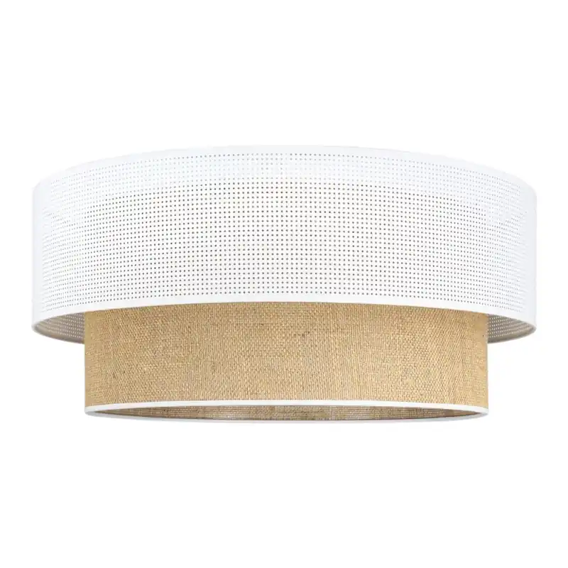 Stropní svítidlo BORHO 1xE27/60W/230V pr. 40 cm bílá/juta Super Cena