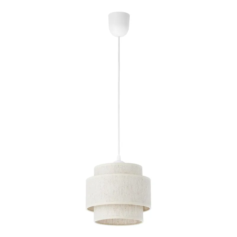 Lustr na lanku BOHO 1xE27/60W/230V pr. 20 cm bílá Horká Nabídka