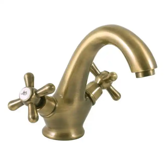 RAV Slezák MK128.0SM - Umyvadlová baterie MORAVA RETRO 16 cm stará mosaz Expresní Doručení