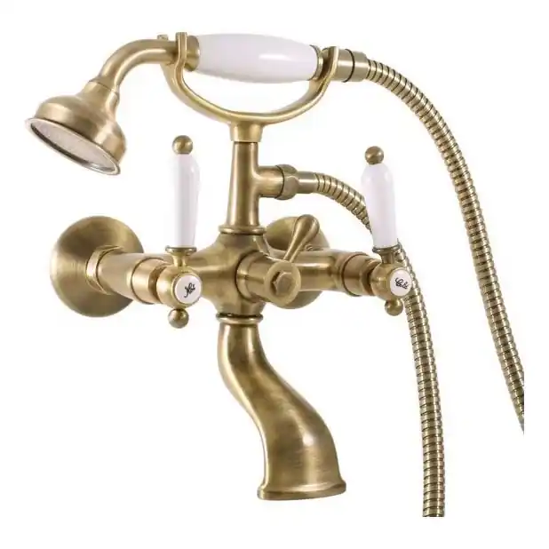 Cenově Výhodný RAV Slezák MK559.5/2SM - Vanová sada s baterií MORAVA RETRO stará mosaz