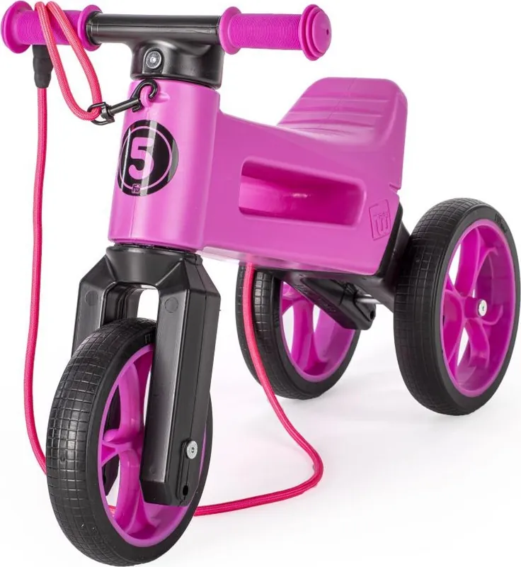 Funny Wheels - Odrážedlo 2v1 RIDER SUPER SPORT růžová/černá Sleva