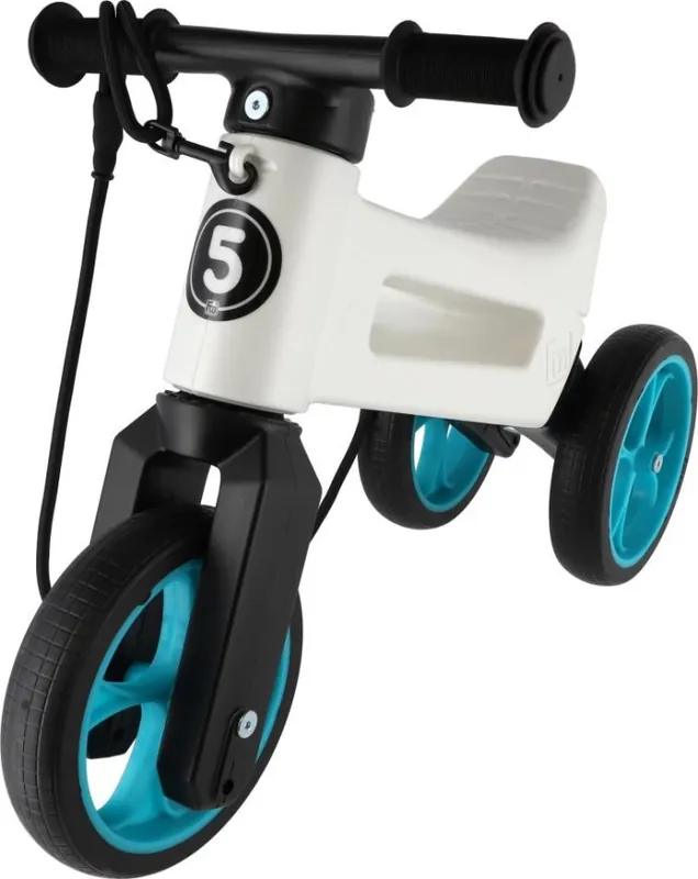 Nízká Cena Funny Wheels - Odrážedlo 2v1 RIDER SUPER SPORT bílá/černá/modrá